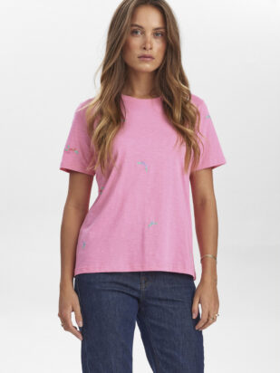 Nümph Suis t-shirt - Gots - pink carnation