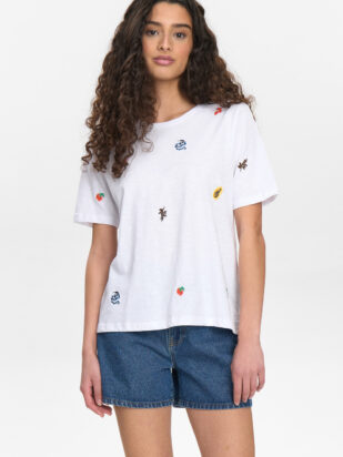 Nümph Zoey t-shirt Gots bright white