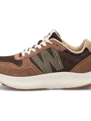 Woden Mathilde Runner suede chocolate multi 628-550